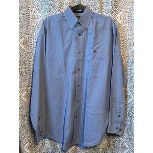 Mens TWENTYX By Wrangler Jean Co Blue Gingham Button-Up Shirt S